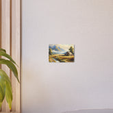 Metal Art Rustic Mountain Farm Scene Metal Art Wall Decor - The Art Hub