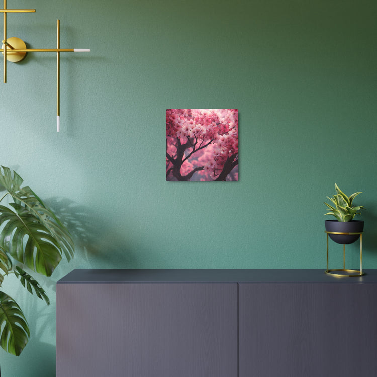 Cherry Blossom Metal Art Sign — Pink Floral Wall Decor - The Art Hub