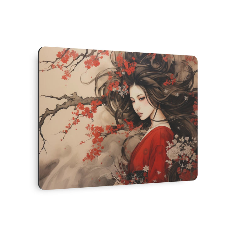 Metal Art Japanese Geisha Cherry Blossom Wall Decor - The Art Hub
