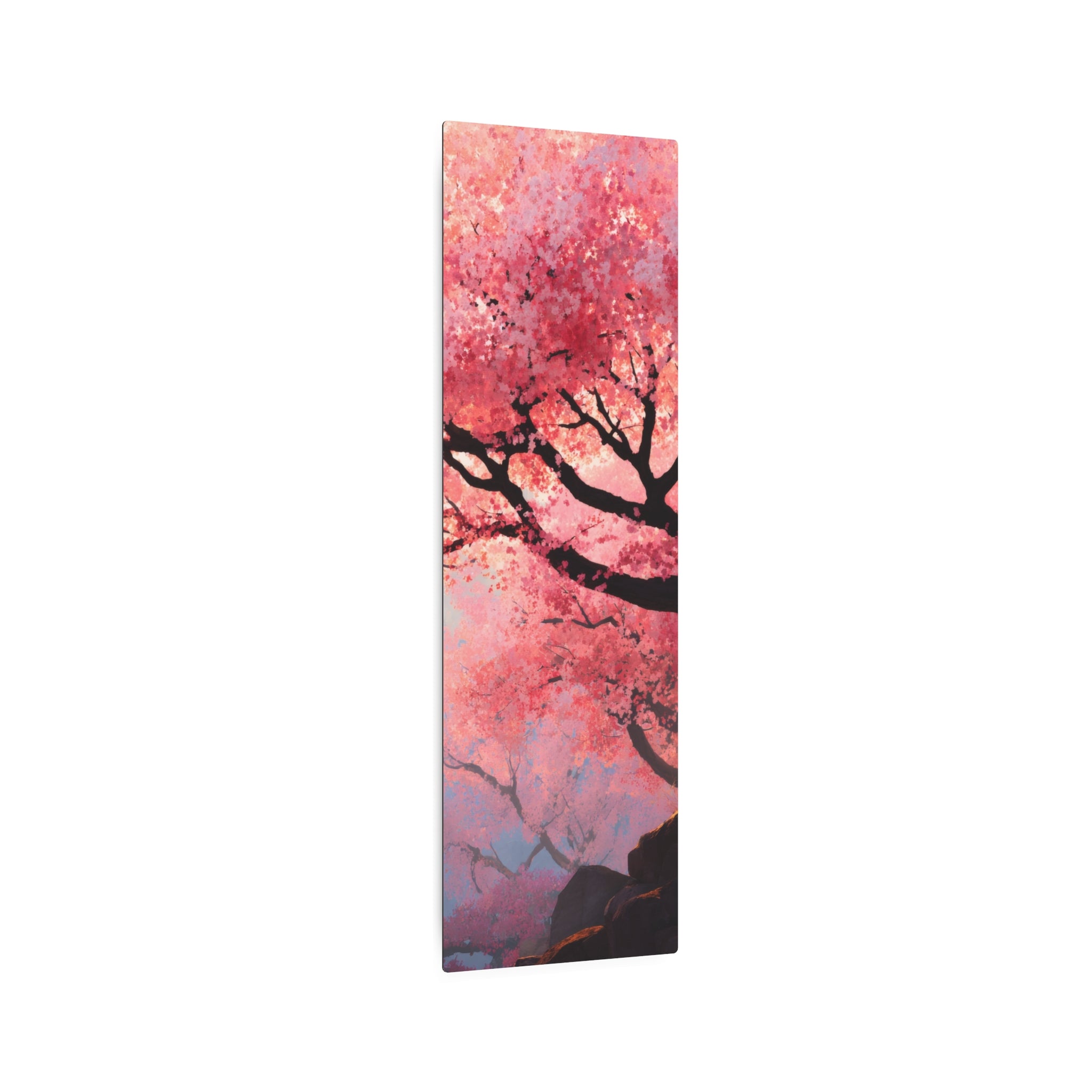 Cherry Blossom Metal Art Sign – Japanese Sakura Wall Decor
