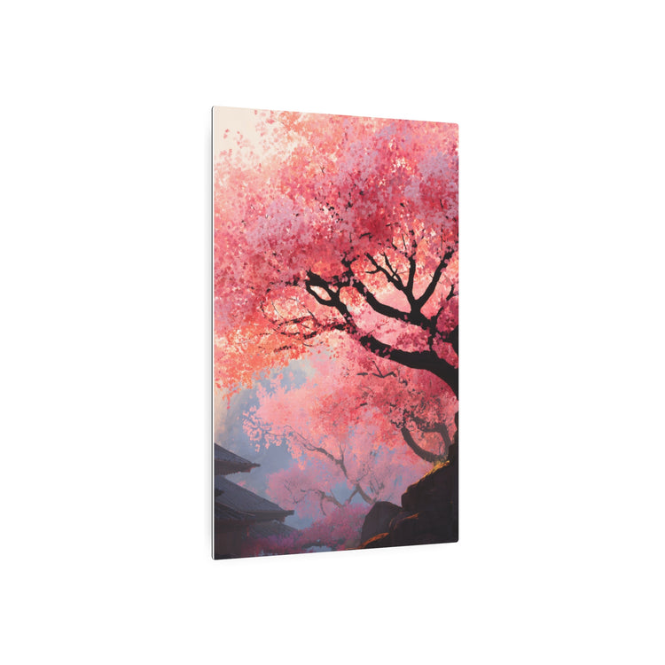 Cherry Blossom Metal Art Sign – Japanese Sakura Wall Decor - The Art Hub