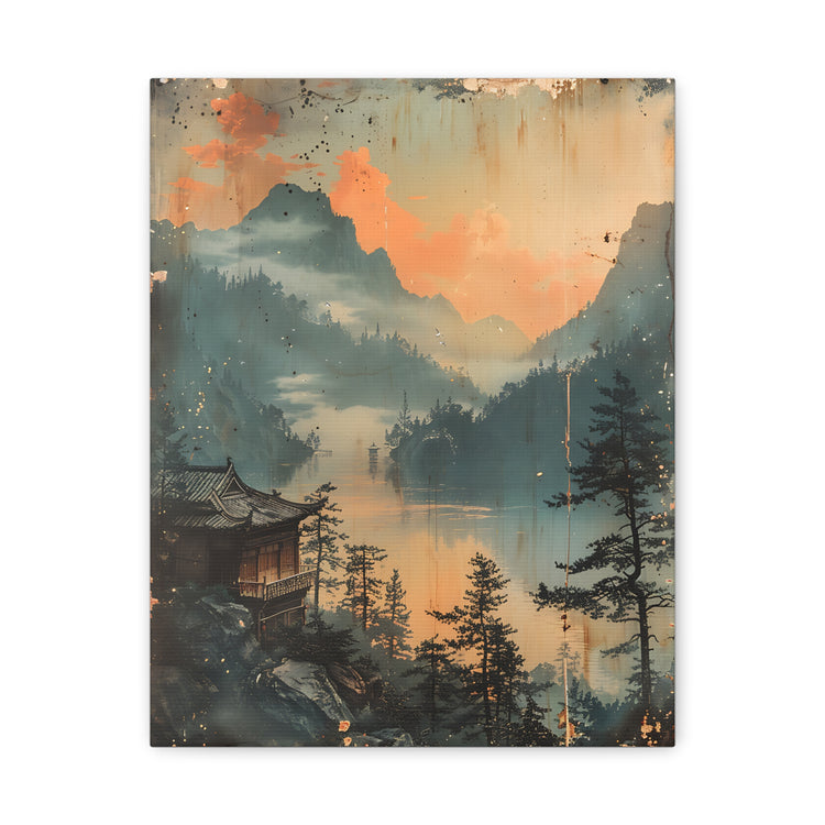 Chinese Landscape Art — Tranquil Mountain Lake Landscape - The Art Hub