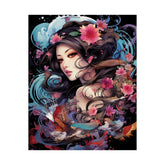 Matte Vertical Poster — Ethereal Floral Woman Art Print - The Art Hub