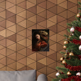 Matte Vertical Poster — Asian Warrior Woman with Dragon Art Print - The Art Hub