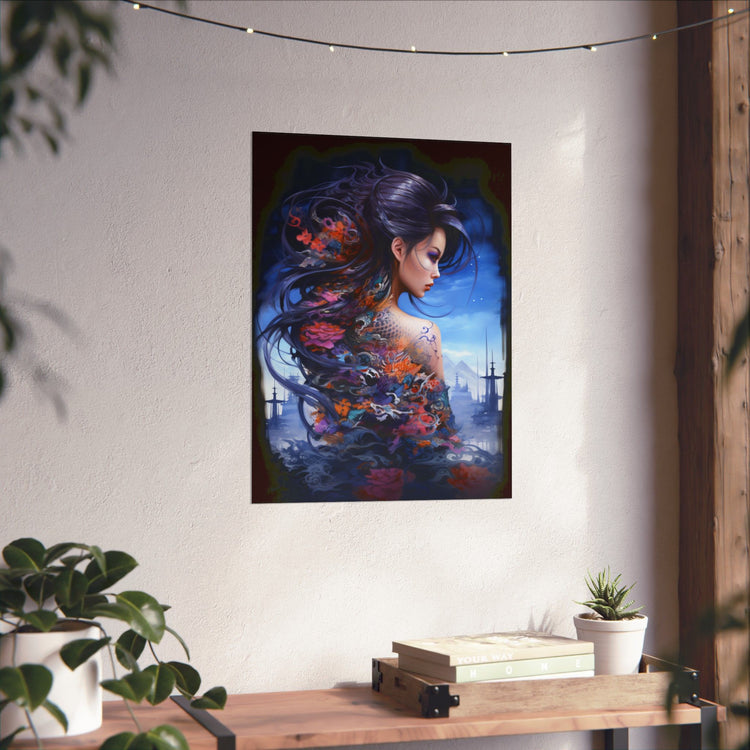 Fantasy Vertical Poster — Minimal Modern Wall Art - The Art Hub