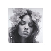 Metal Art — Beautiful Girl Floral Portrait Wall Decor - The Art Hub