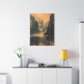 Chinese Landscape Art - Moody Mountain Lake Landscape Art - The Art Hub