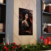 Dragon Empress Matte Poster — Dark Fantasy Portrait Wall Art - The Art Hub