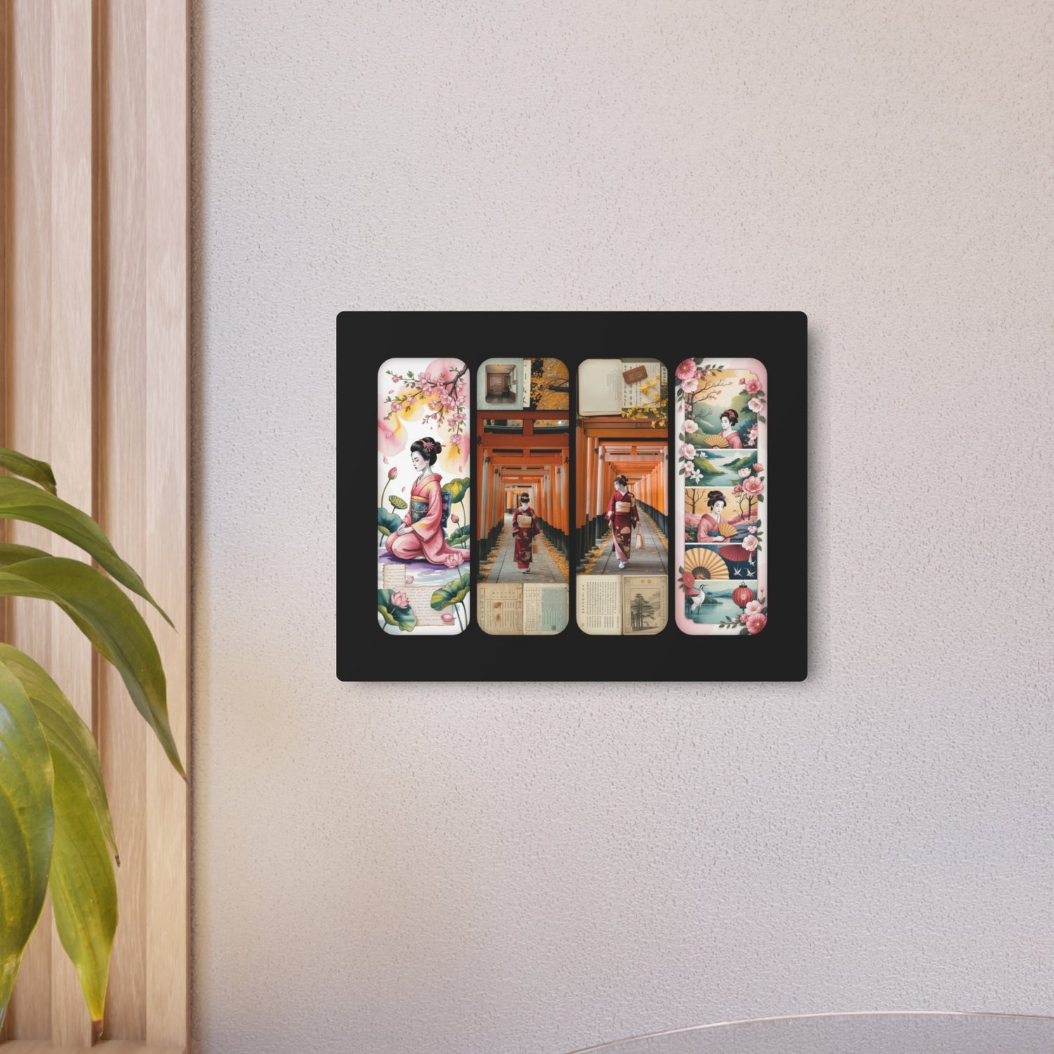 Asian Vintage Collage Metal Art - The Art Hub