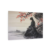 Metal Art Japanese Geisha Landscape Wall Art - The Art Hub