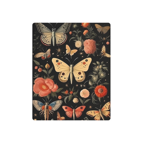 Butterfly Floral Metal Art Sign – Vintage Botanical Wall Decor - The Art Hub