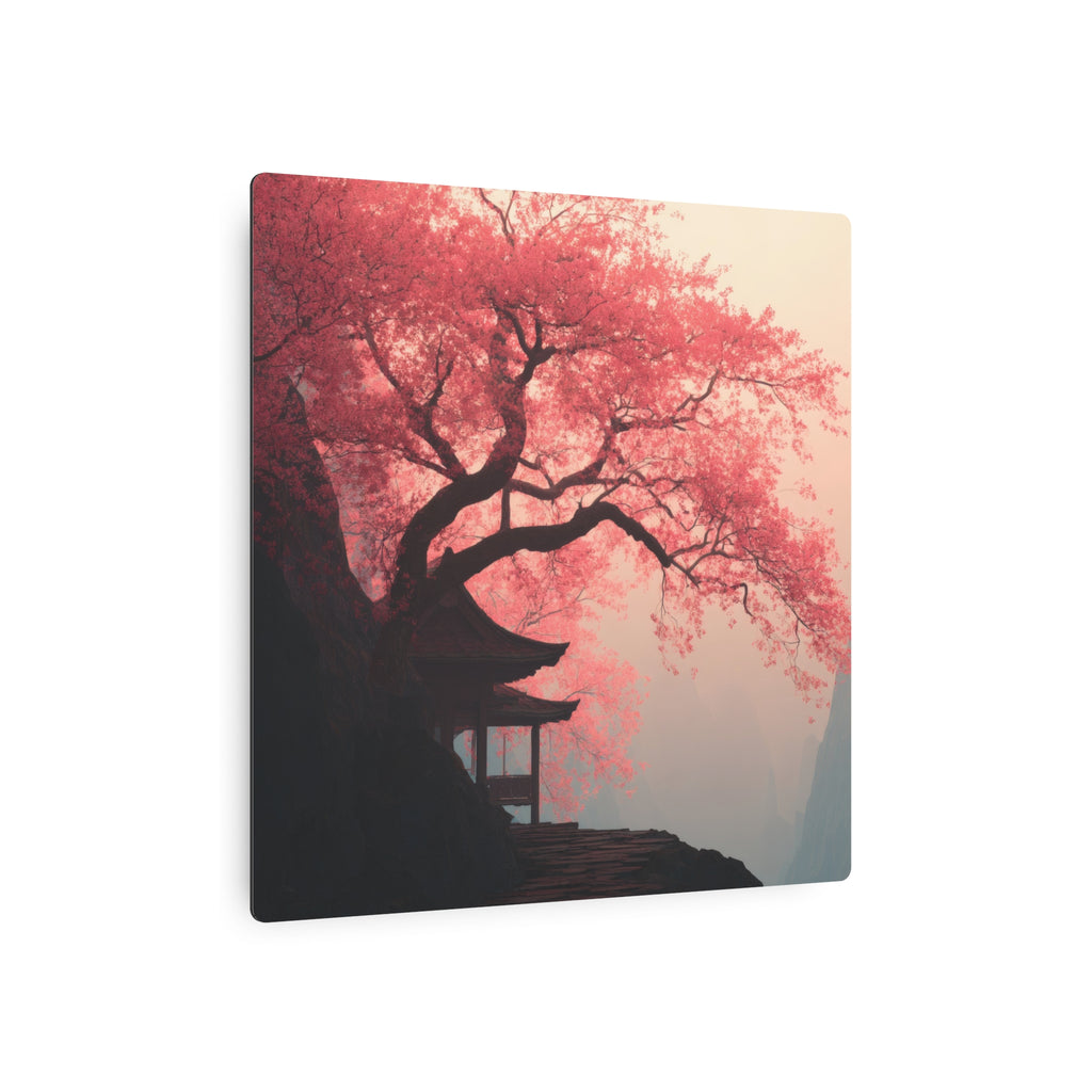 Metal Art Sign – Tranquil Cherry Blossom Zen Wall Decor