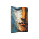 Abstract Face Metal Art Modern Textured Wall Decor - The Art Hub