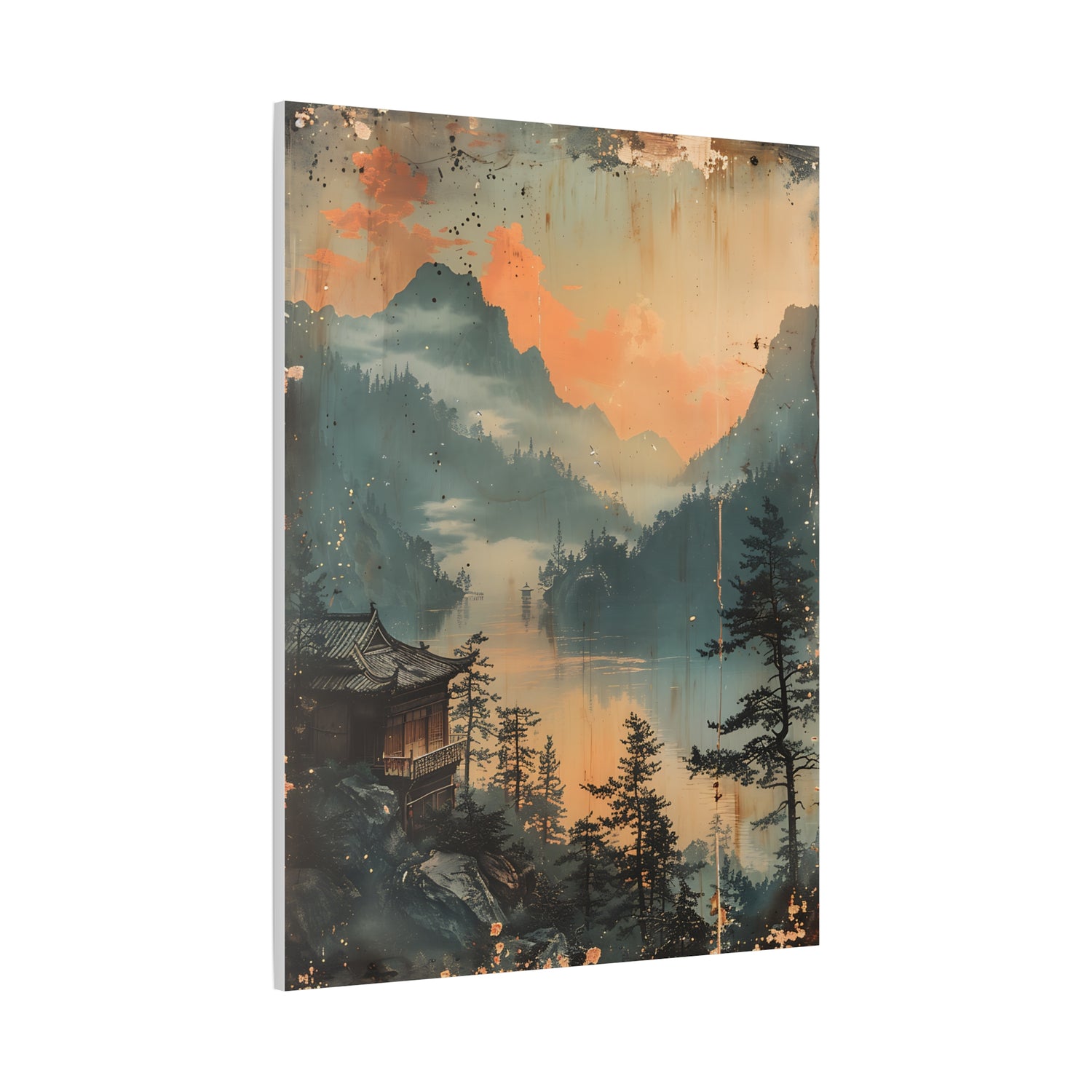 Chinese Landscape Art — Tranquil Mountain Lake Landscape - The Art Hub