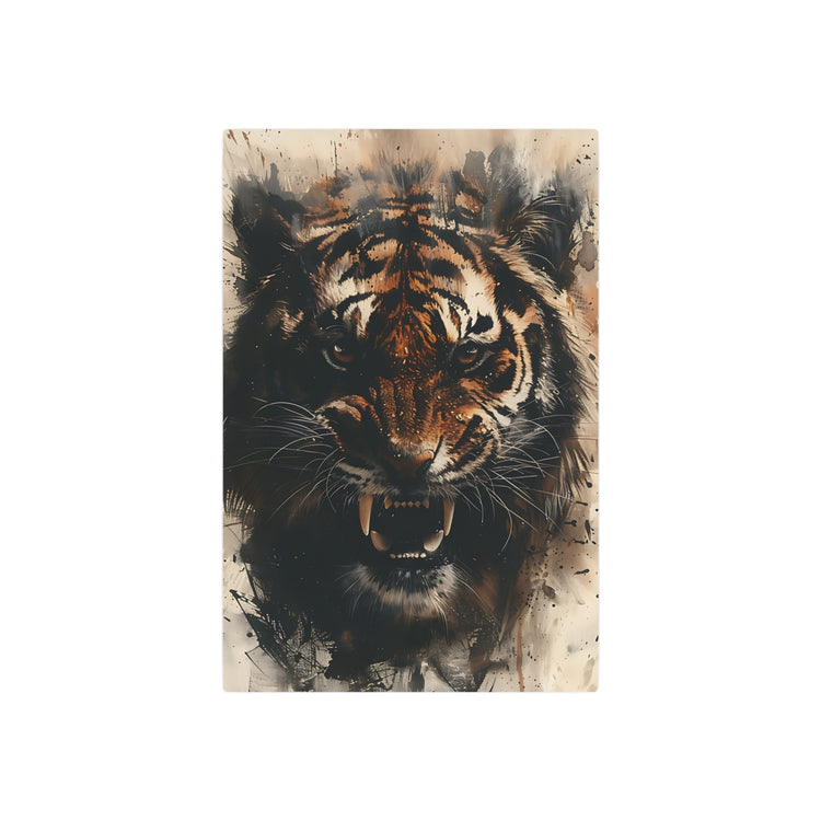 Roaring Tiger Metal Art Sign Fierce Wall Decor for Home, Office & Man Cave - The Art Hub