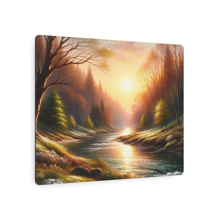 Metal Art Tranquil Sunset River Landscape Wall Decor - The Art Hub