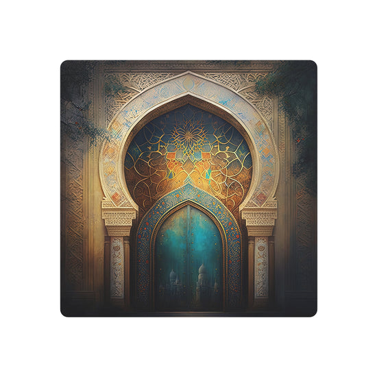 Moroccan Archway Metal Art Vintage Turquoise Door Wall Decor - The Art Hub