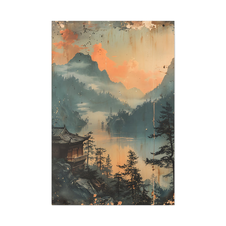Chinese Landscape Art — Tranquil Mountain Lake Landscape - The Art Hub