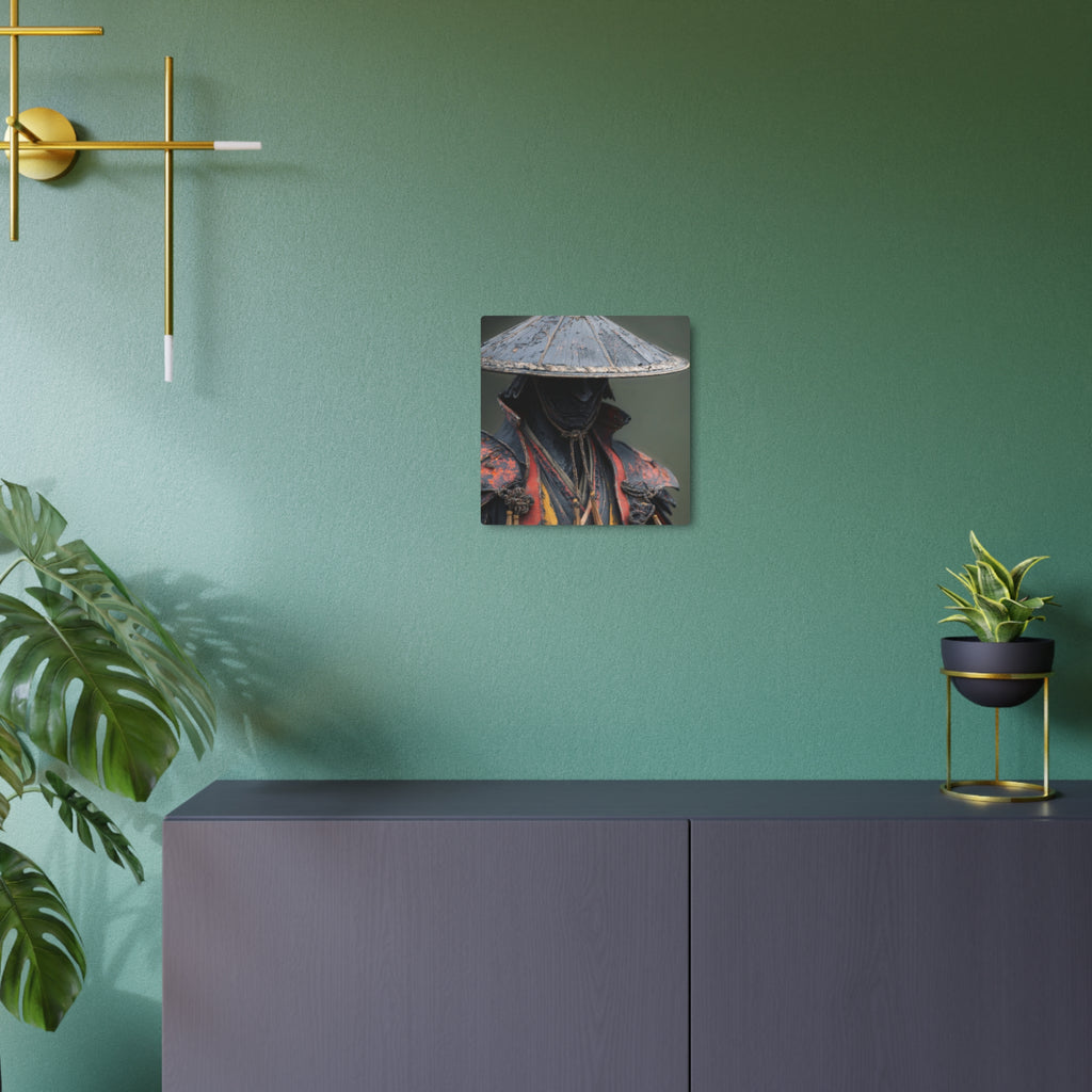 Metal Art Sign — Samurai Warrior Rustic Metal Wall Plaque