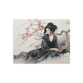 Metal Art Geisha with Cherry Blossoms Wall Art - The Art Hub
