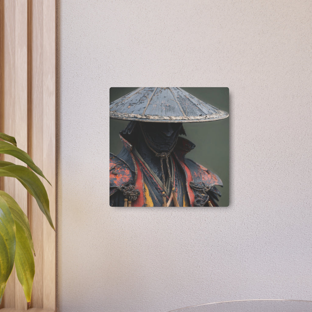 Metal Art Sign — Samurai Warrior Rustic Metal Wall Plaque