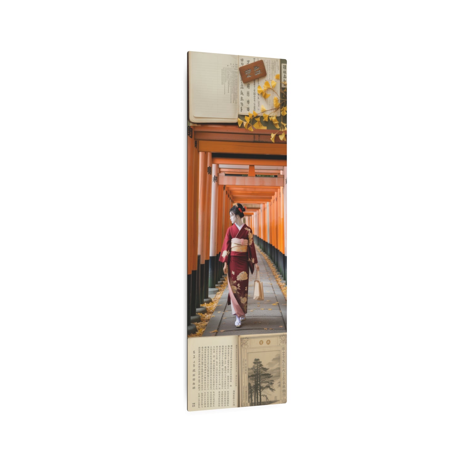 Japanese Geisha Torii Path Metal Art Sign - The Art Hub