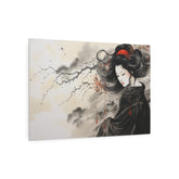 Metal Art Elegant Geisha Wall Plaque (Asian Ink-Style Décor) - The Art Hub