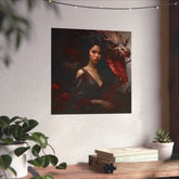 Dragon Empress Matte Poster — Dark Fantasy Portrait Wall Art - The Art Hub