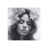 Metal Art — Beautiful Girl Floral Portrait Wall Decor - The Art Hub