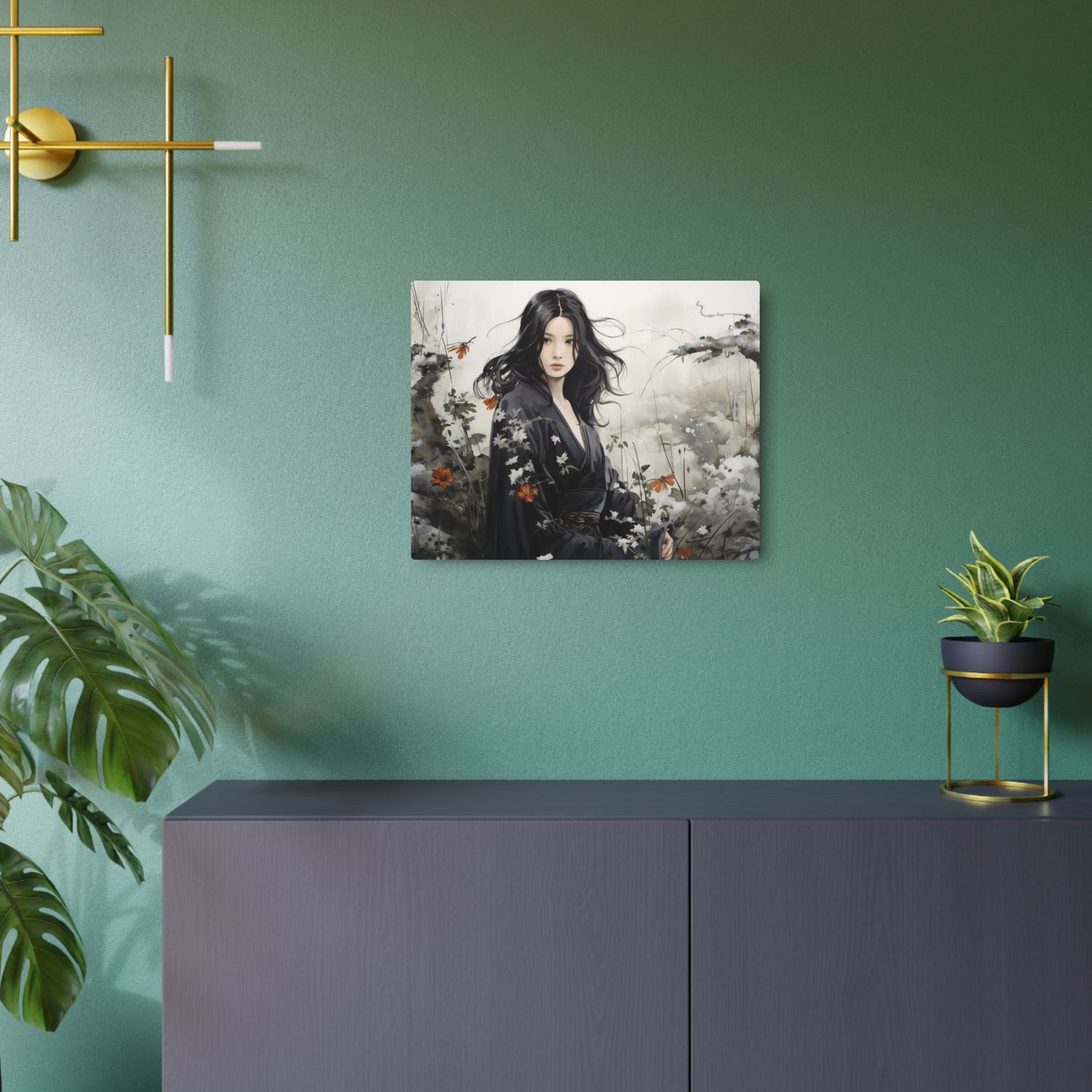 Metal Art Ethereal Geisha Garden Wall Décor - The Art Hub