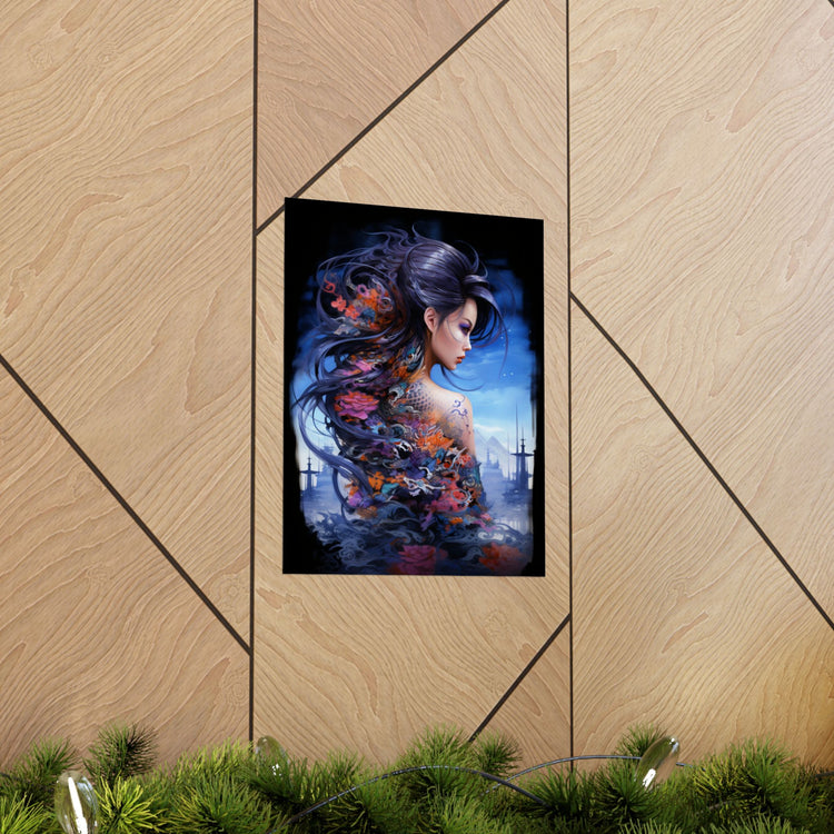 Fantasy Vertical Poster — Minimal Modern Wall Art - The Art Hub