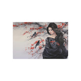 Metal Art Geisha with Sakura & Crows Wall Decor - The Art Hub