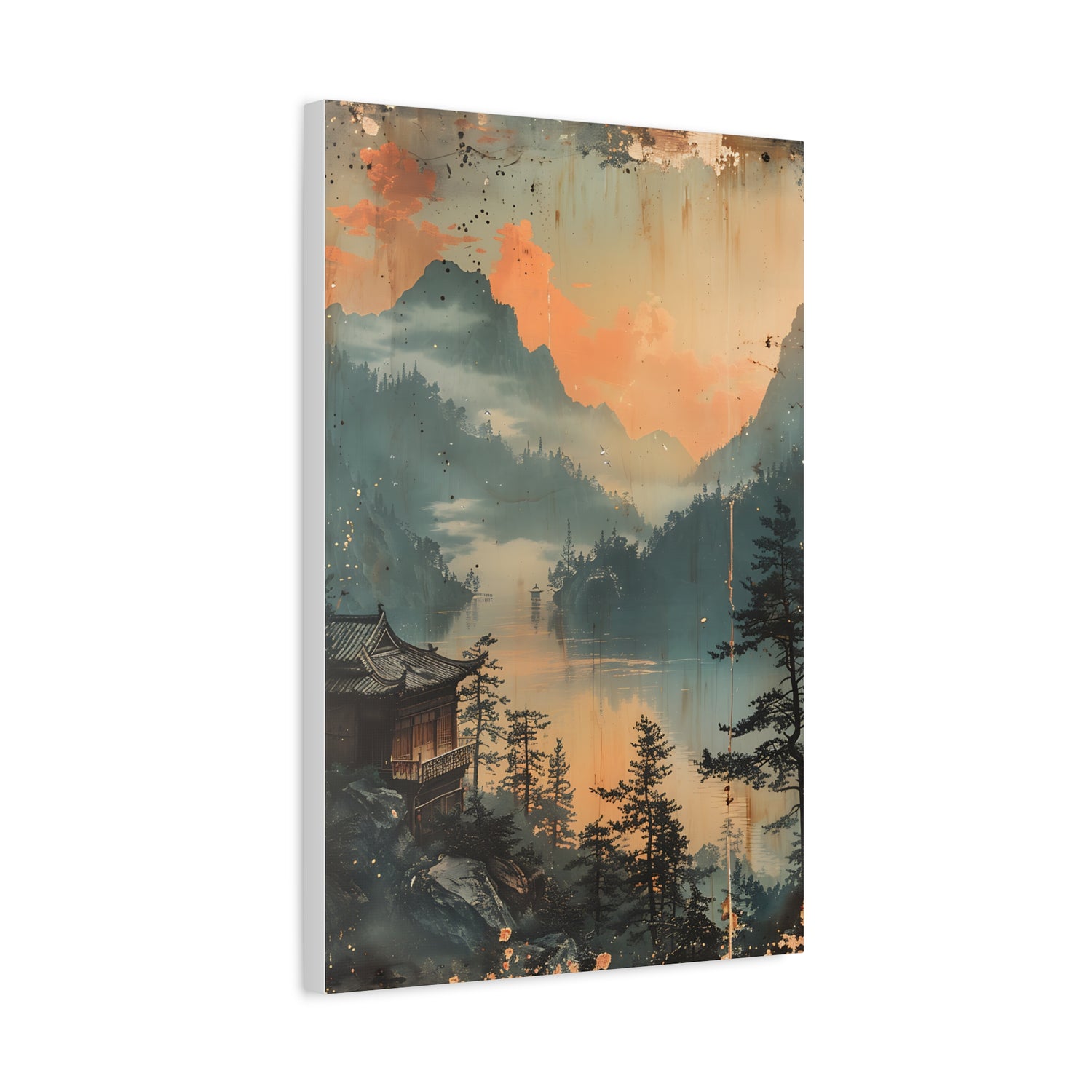 Chinese Landscape Art — Tranquil Mountain Lake Landscape - The Art Hub