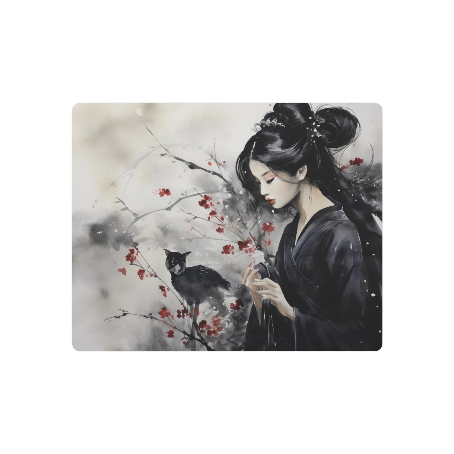 Metal Art Elegant Geisha & Cat Wall Decor - The Art Hub