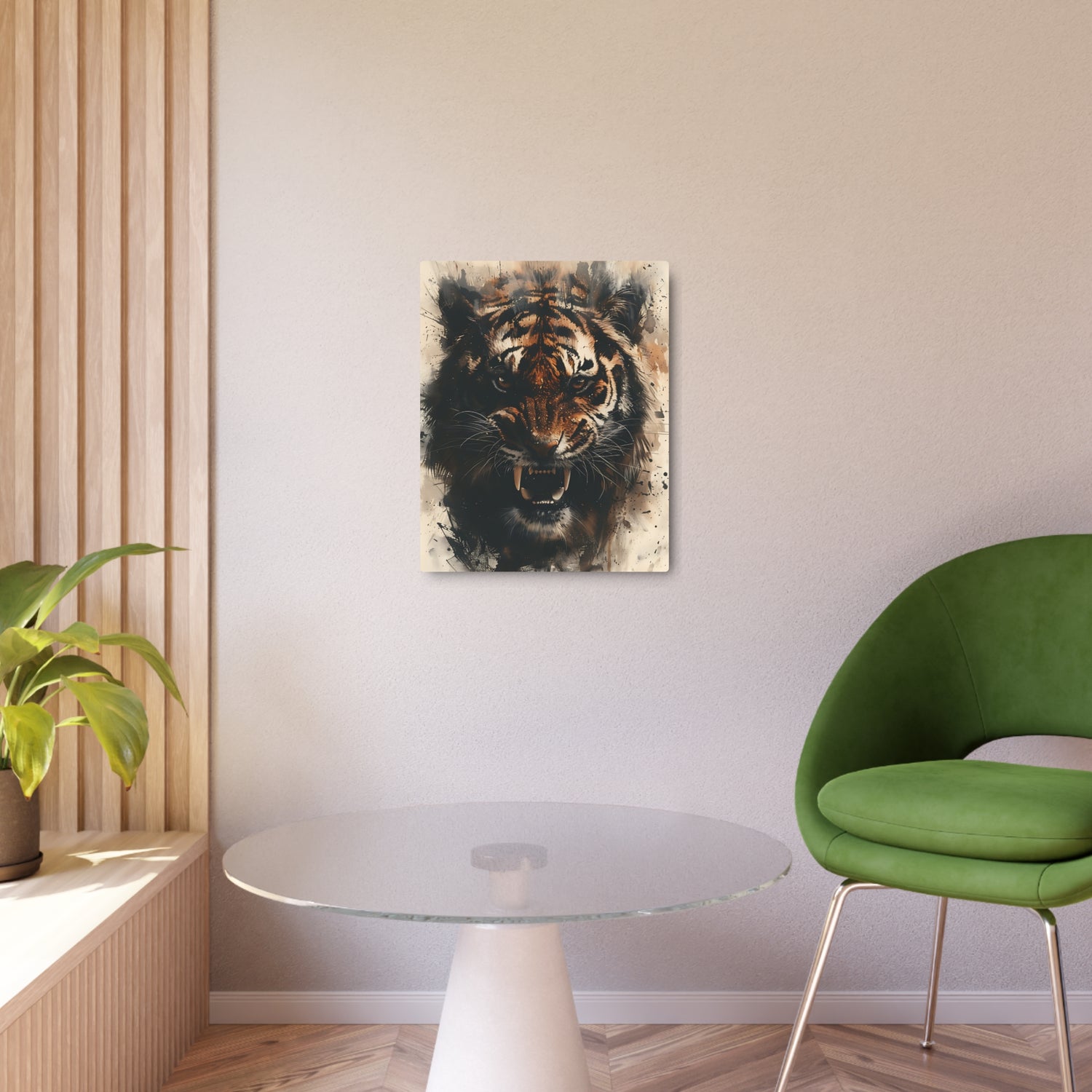 Roaring Tiger Metal Art Sign Fierce Wall Decor for Home, Office & Man Cave - The Art Hub