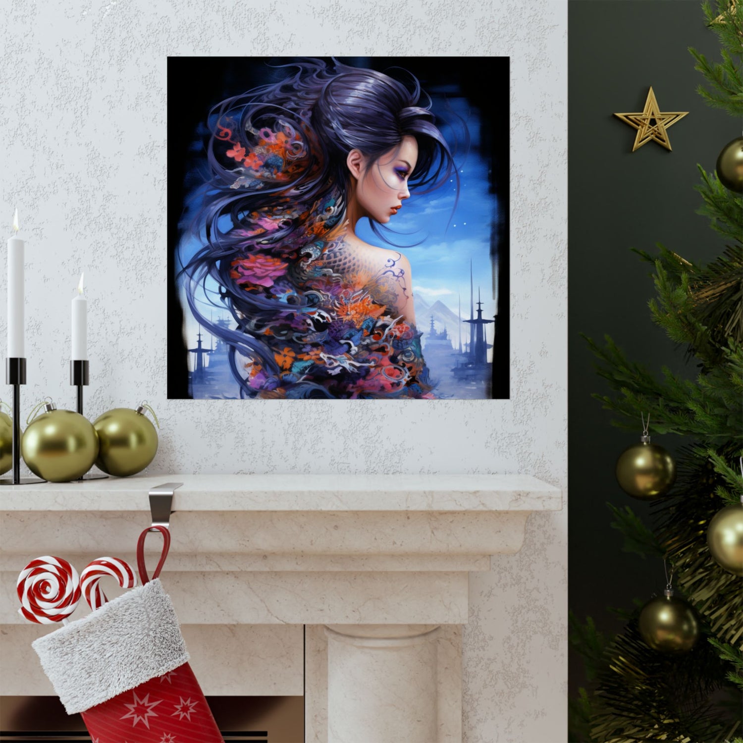 Fantasy Vertical Poster — Minimal Modern Wall Art - The Art Hub