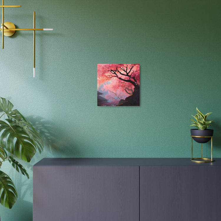 Cherry Blossom Metal Art Sign – Japanese Sakura Wall Decor - The Art Hub