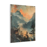 Chinese Landscape Art — Tranquil Mountain Lake Landscape - The Art Hub