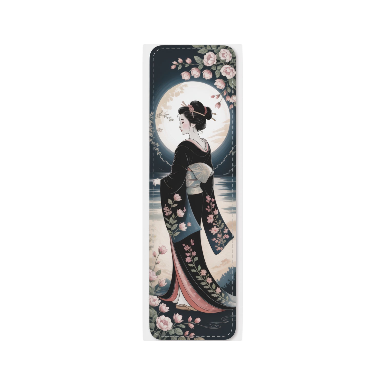 Geisha Moon Metal Art Kimono Wall Decor - The Art Hub