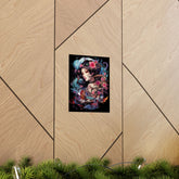 Matte Vertical Poster — Ethereal Floral Woman Art Print - The Art Hub