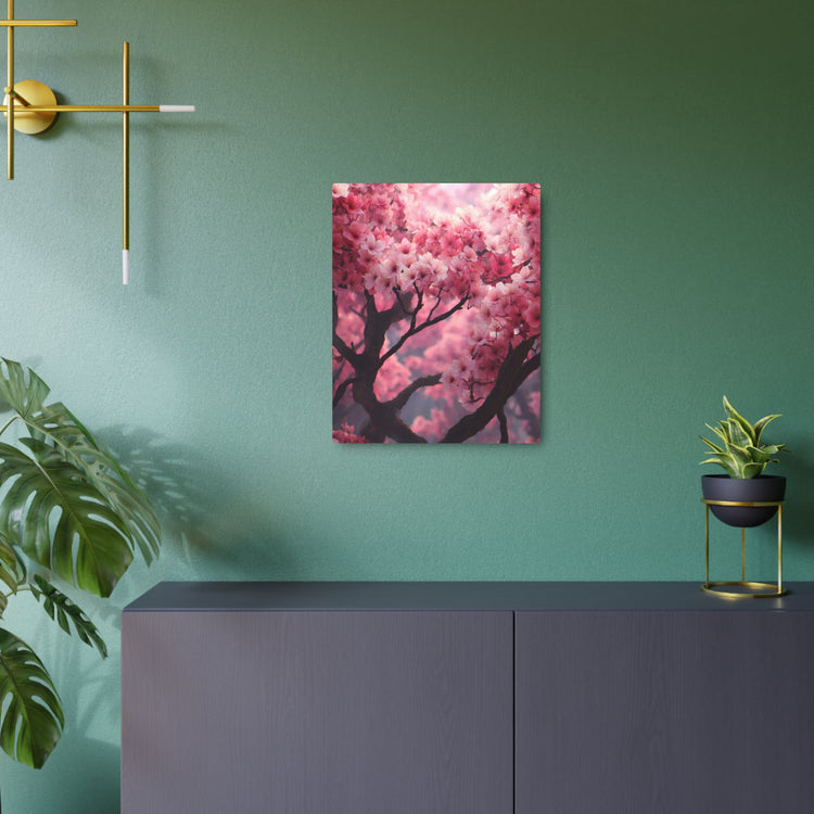 Cherry Blossom Metal Art Sign — Pink Floral Wall Decor - The Art Hub
