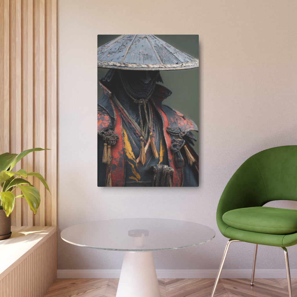 Metal Art Sign — Samurai Warrior Rustic Metal Wall Plaque