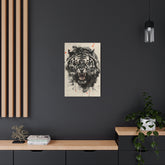 Roaring Tiger Metal Art Sign Fierce Wall Decor for Home, Office & Garage - The Art Hub
