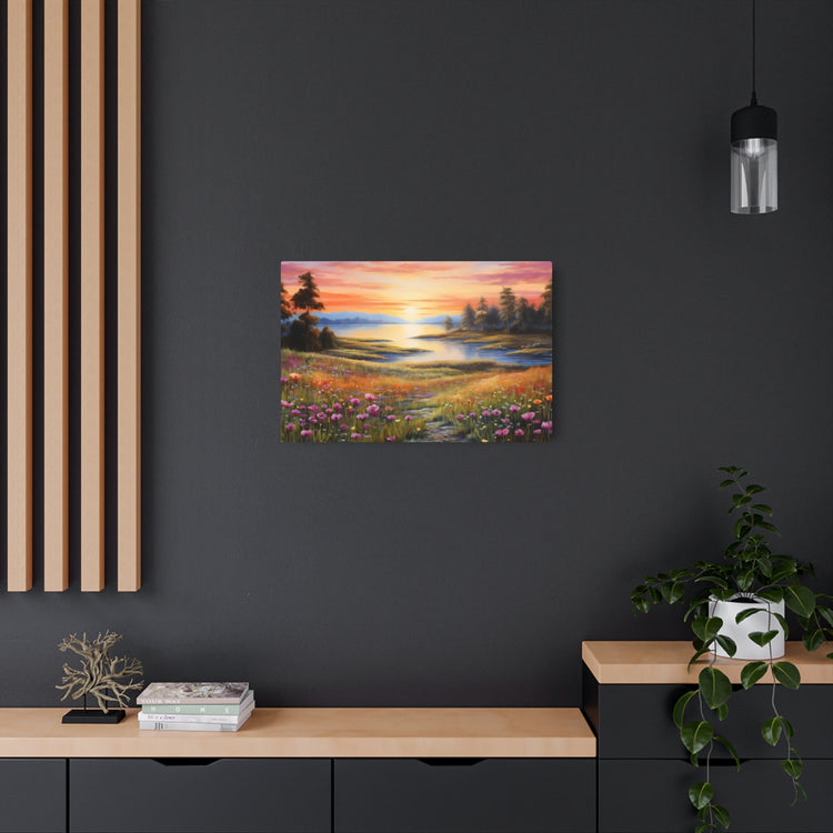 Metal ArtSunset Meadow Landscape Wall Art - The Art Hub