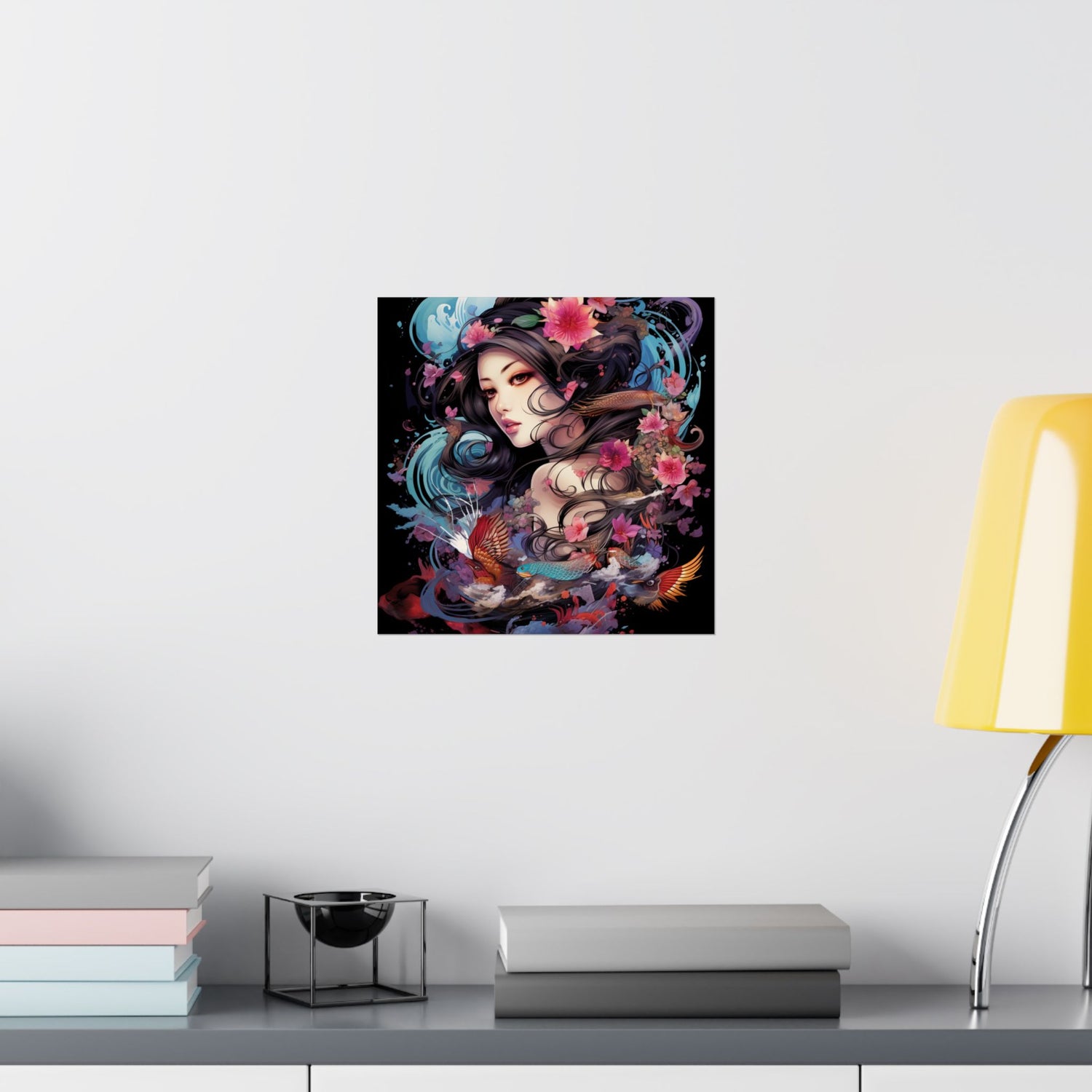 Matte Vertical Poster — Ethereal Floral Woman Art Print - The Art Hub