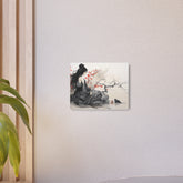Metal Art Asian-Inspired Geisha with Cherry Blossoms Wall Art - The Art Hub
