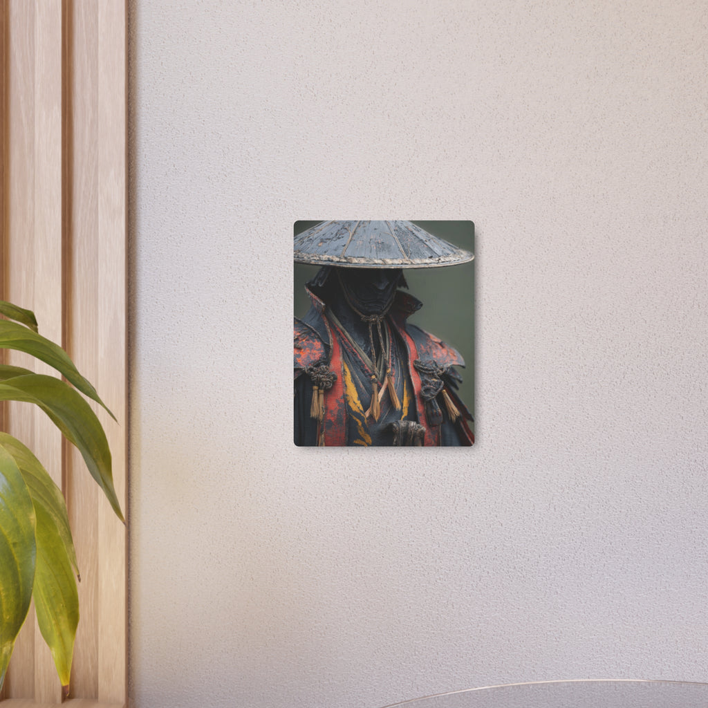 Metal Art Sign — Samurai Warrior Rustic Metal Wall Plaque