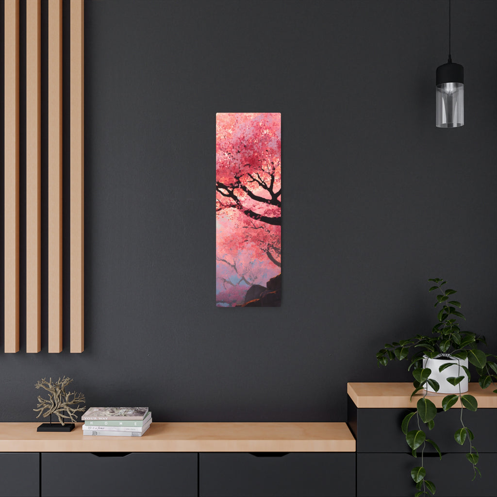 Cherry Blossom Metal Art Sign – Japanese Sakura Wall Decor