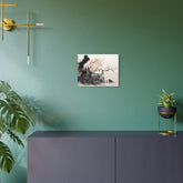 Metal Art Asian-Inspired Geisha with Cherry Blossoms Wall Art - The Art Hub