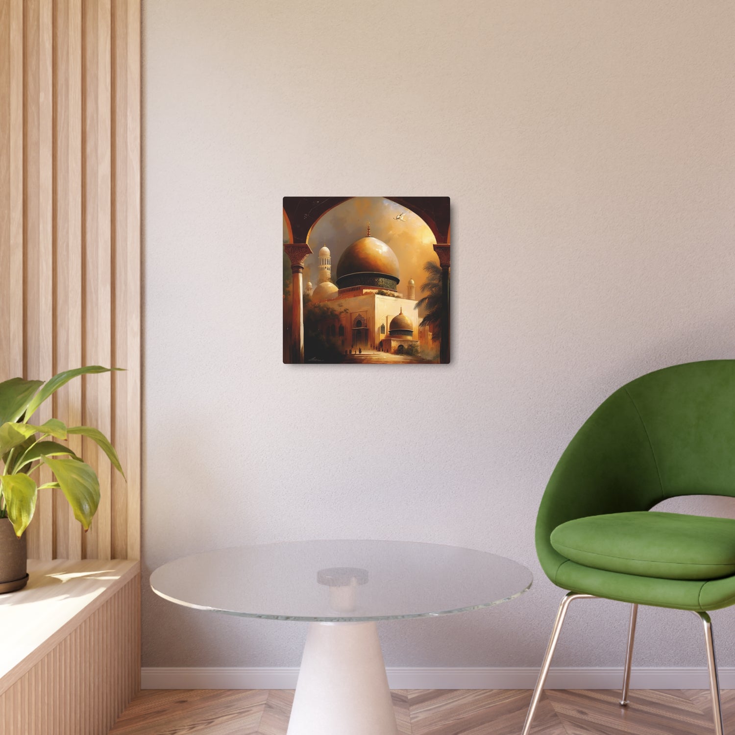 Metal Art Golden Mosque Dome Wall Art (Islamic Architecture Decor) - The Art Hub